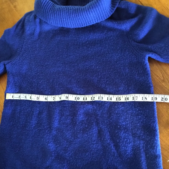 Cozy oversized royal blue cowl neck sweater - Picture 6 of 6